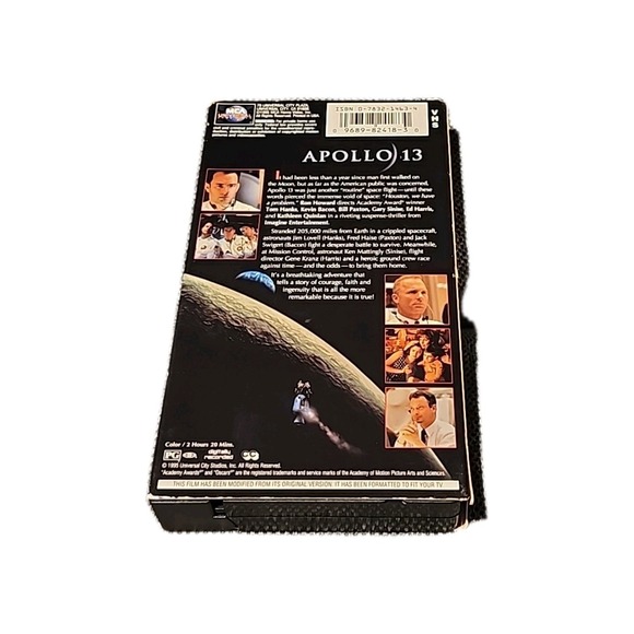 Apollo 13 VHS Tape Tom Hanks Kevin Bacon 1995 Universal - Picture 2 of 4